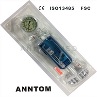 Medical disposable 20ml 30atm Balloon inflation device with Y kit