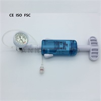 Handheld medical 20ml/30bar balloon inflation device with stopcock