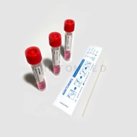 Sterile nasal swab test tube with nasal swabs 3ml sample transport tube